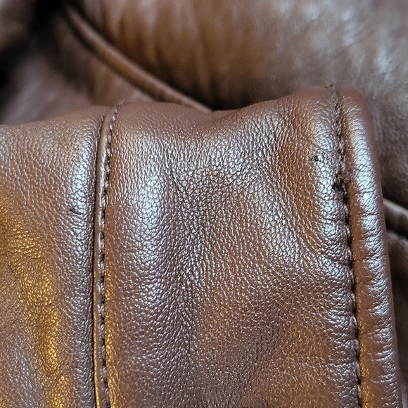 Hollister Faux leather jacket with Faux fur collar - Picture 9 of 14